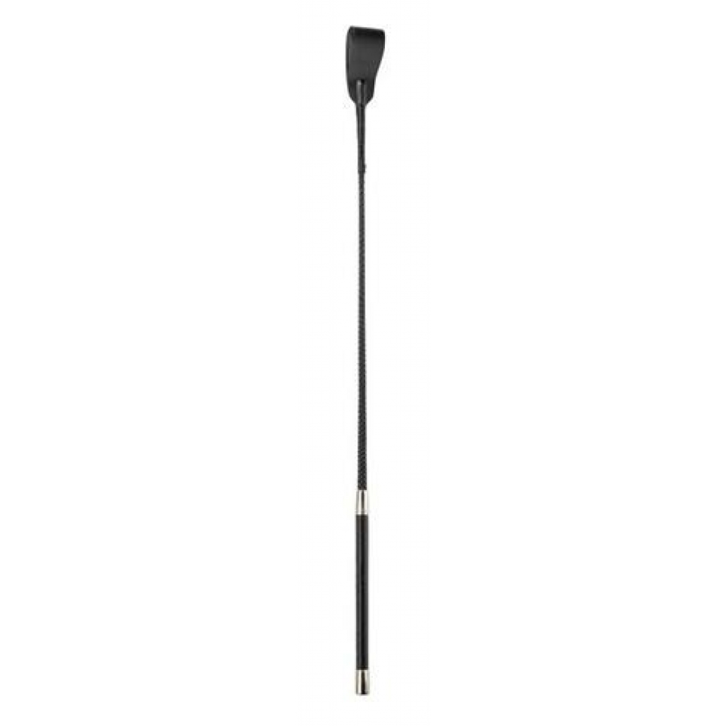 Elegant 18-Inch Medium Tip Riding Crop in Black