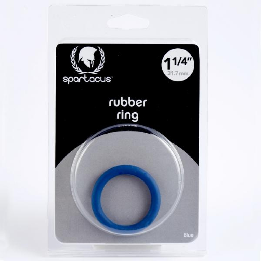 Blue Rubber Cock Ring - 1.25 Inches