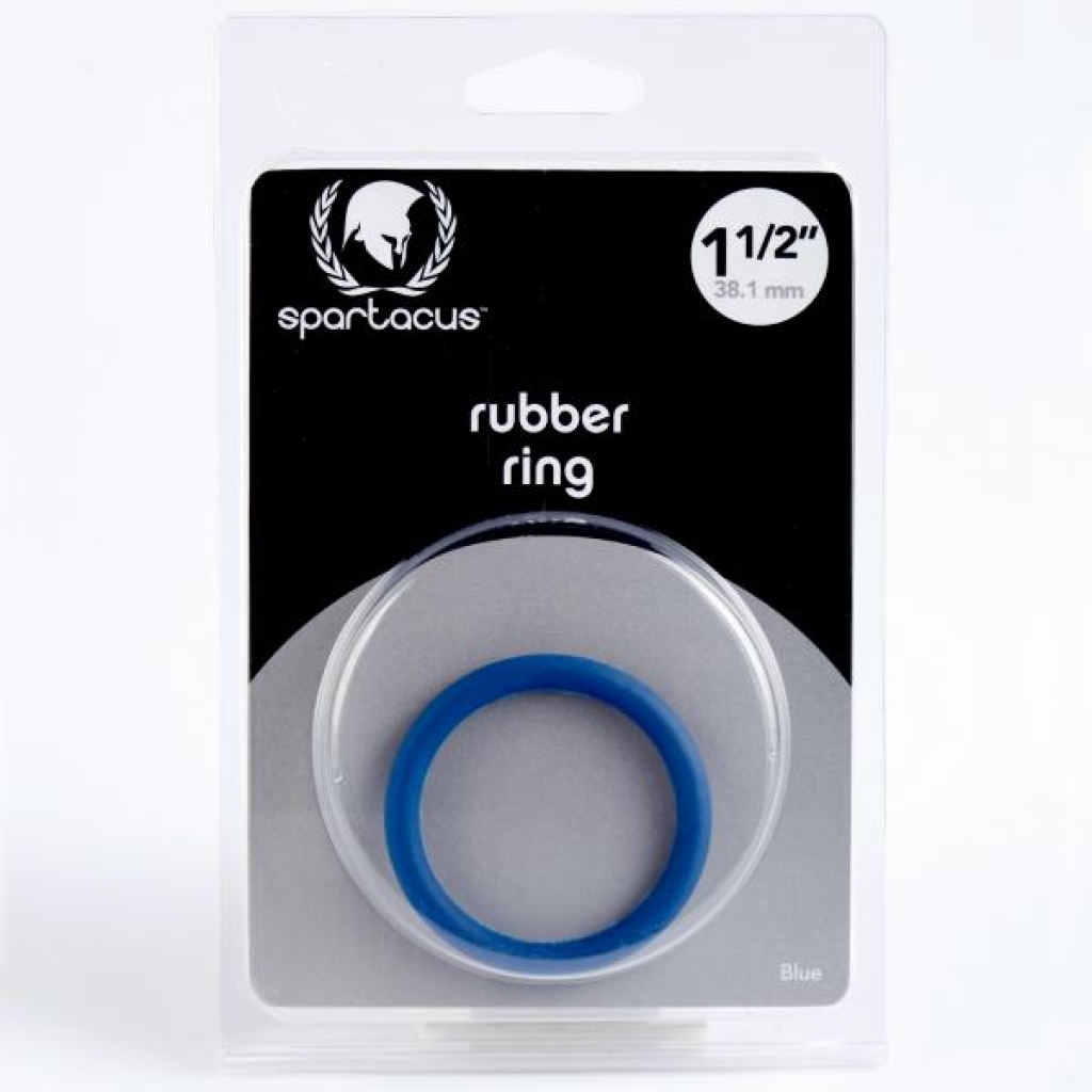 Soft Blue Rubber Cock Ring - 1.5 Inch Diameter