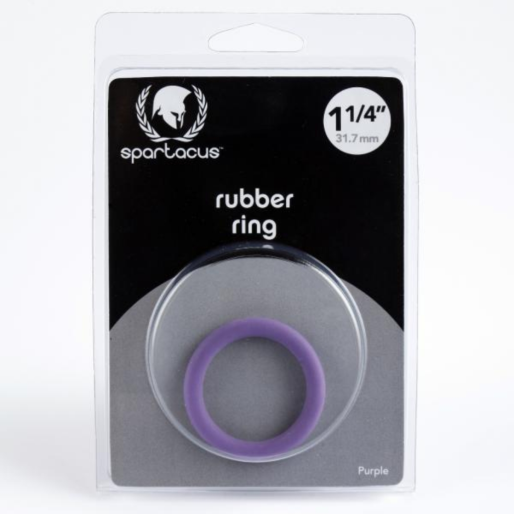 Purple Rubber Cock Ring - 1 1/4 Inch