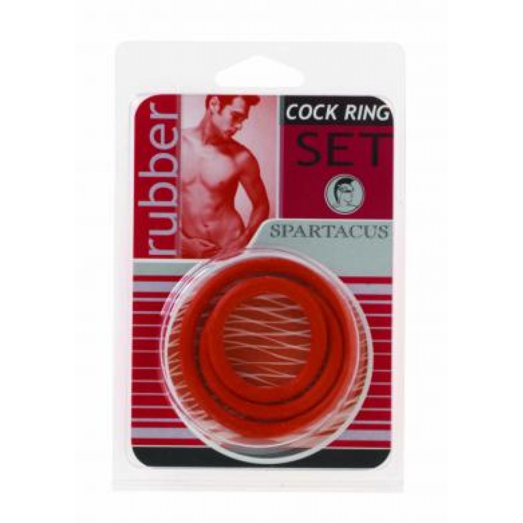 Rubber C Ring Set - Red