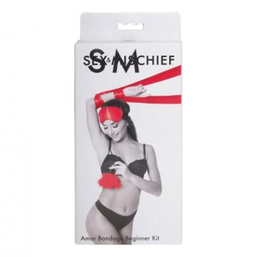 Sex & Mischief Amor Bondage Beginner Kit - Red