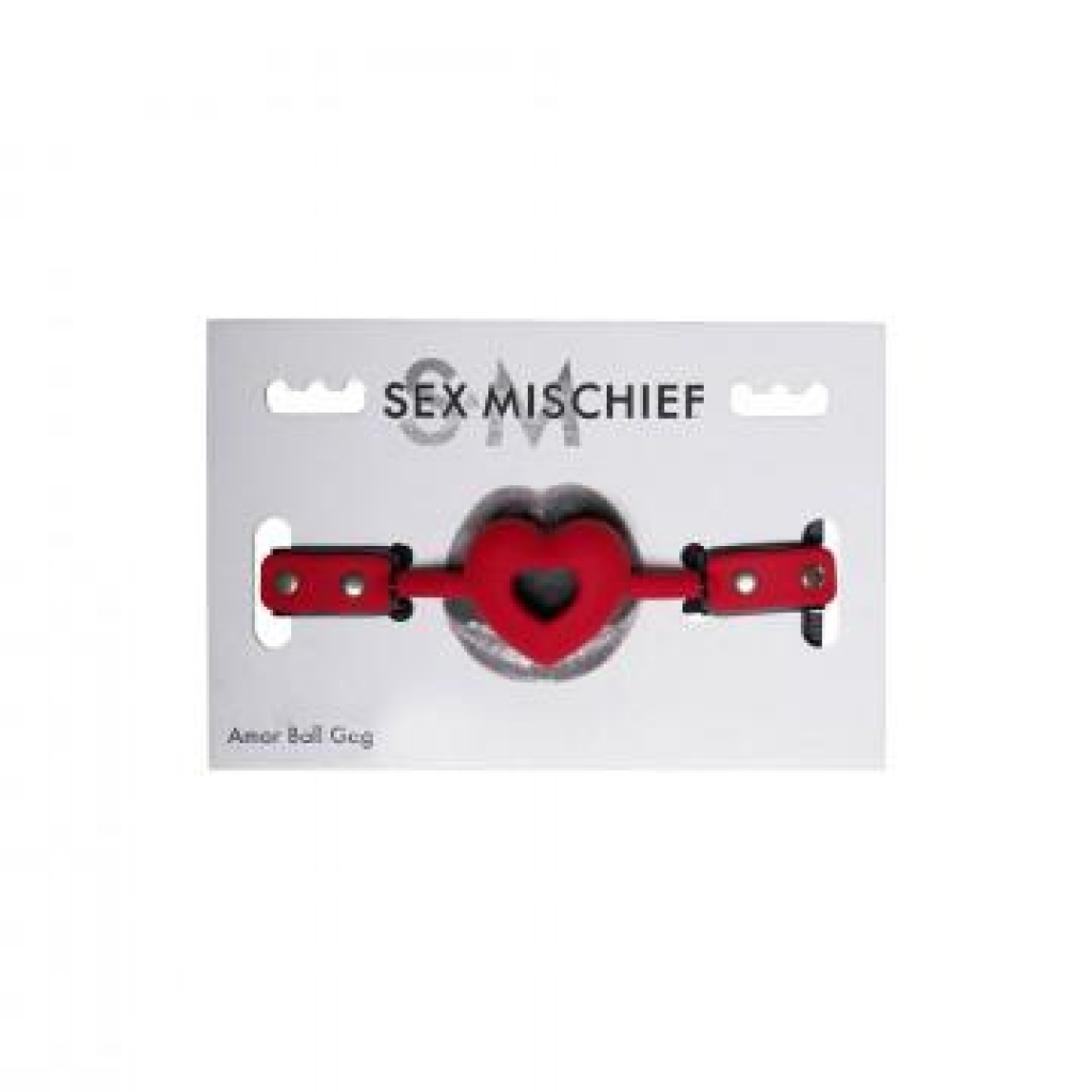 Sex & Mischief Amor Ball Gag - Red