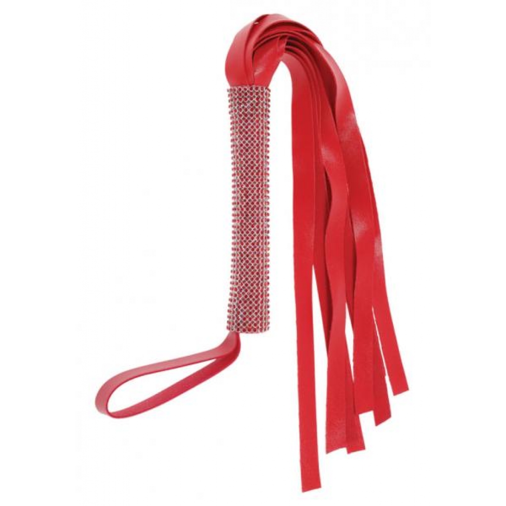 Sex & Mischief Amor Sparkle Flogger Red