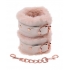 Peaches N Cream Faux Fur Handcuffs - Gold