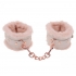 Peaches N Cream Faux Fur Handcuffs - Gold