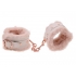 Peaches N Cream Faux Fur Handcuffs - Gold