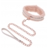 Peaches N Creame Fur Collar & Leash Beige