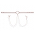 Peaches N Creame Collar W/ Nipple Clamps - Gold