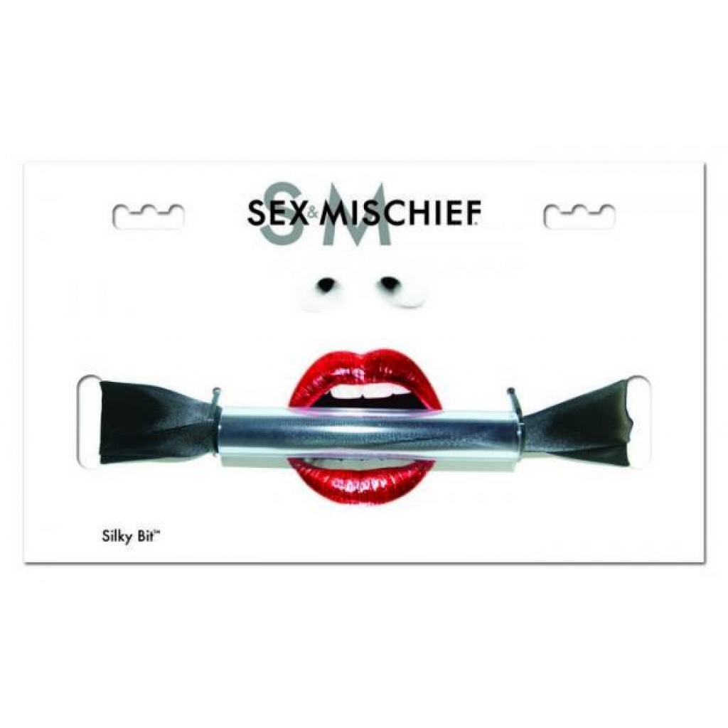 Sex & Mischief Silky Bit Gag - Black