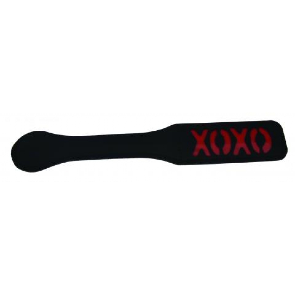 Sex and Mischief XOXO Paddle - Black 12 Inches