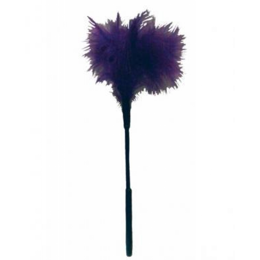 Sex & Mischief Feather Tickler - 7in Purple