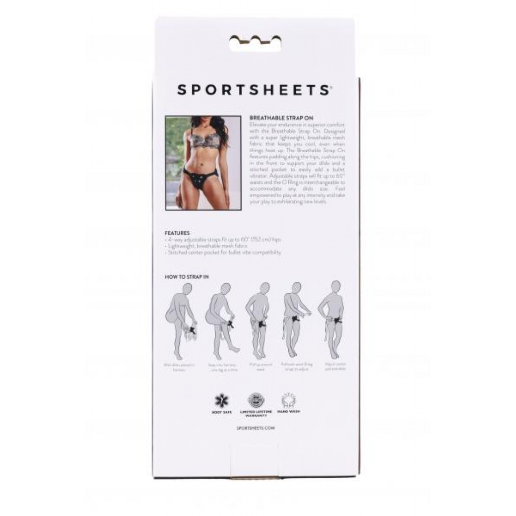 Sportsheets Breathable Strap-On - Black