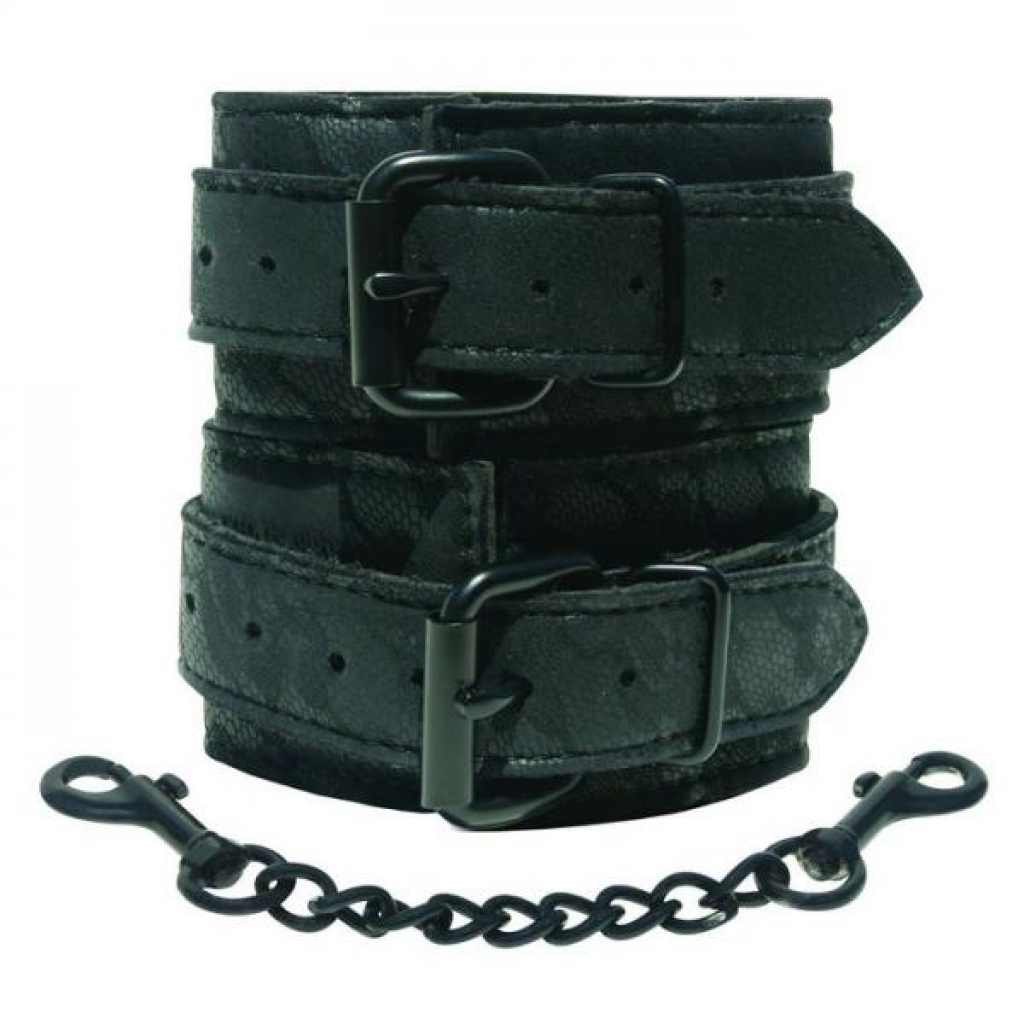 Midnight Lace Restraint Cuffs - Black