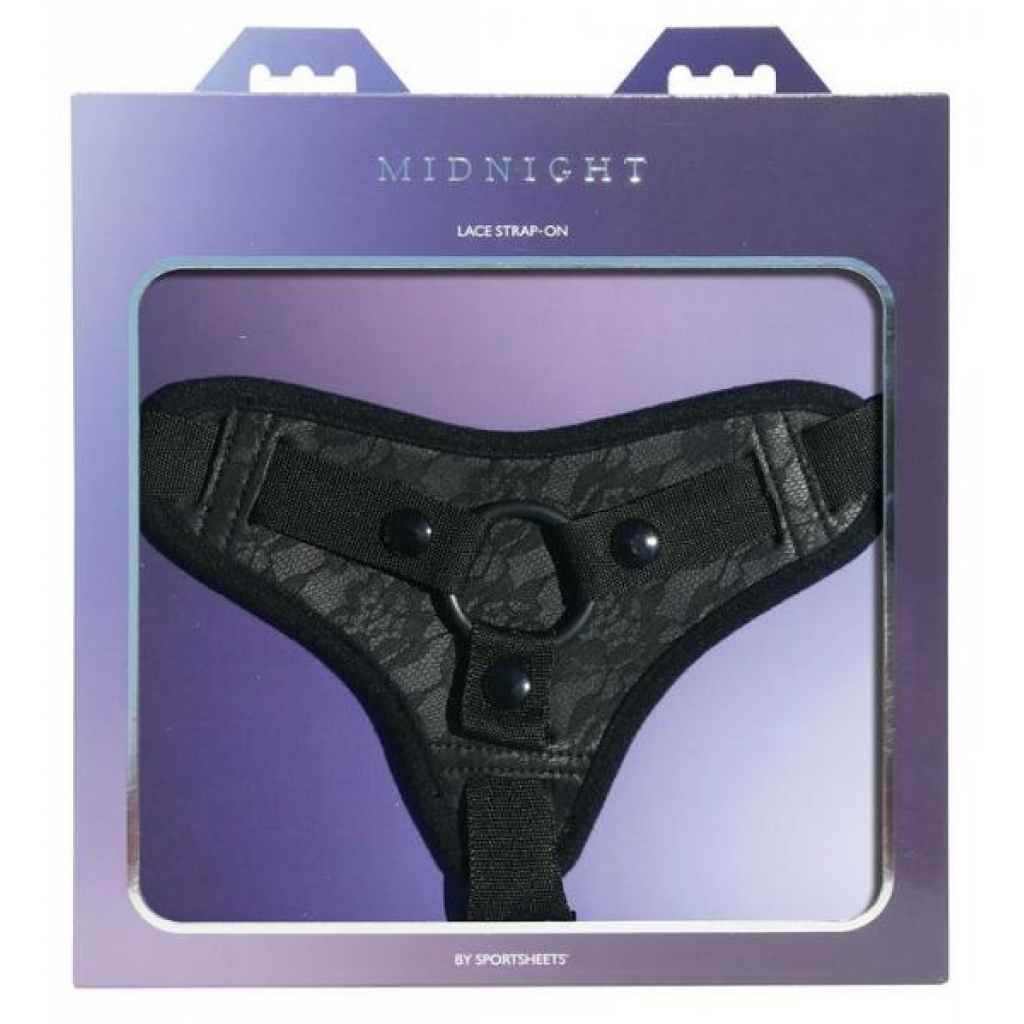 Midnight Lace Strap On Harness - Elegant Comfort and Control