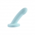 Myst 5in Vibrating Silicone Dildo - Sky Blue