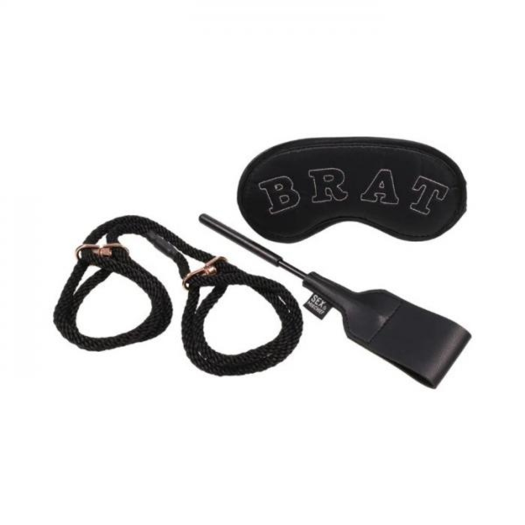 Sex & Mischief Knotty Brat Kit - Black