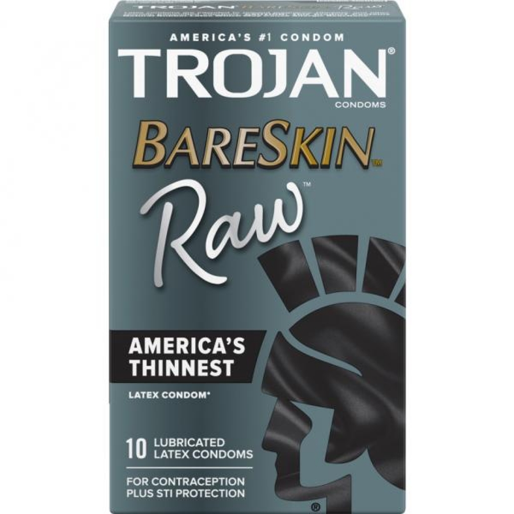 Trojan Bareskin Raw 10ct - Ultimate Sensitivity