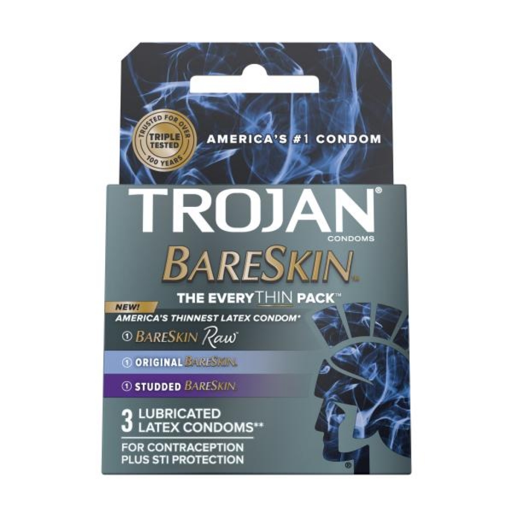 Trojan Bareskin Ultra Thin Condoms - 3 Count