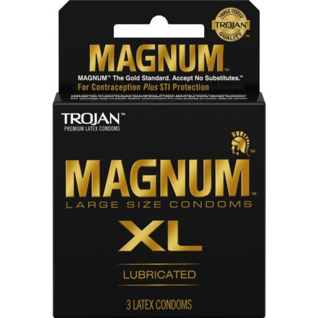 Trojan Magnum XL Latex Condoms - 3-Pack