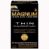 Trojan Magnum Thin Lubricated Condoms - 12 Pack - Clear