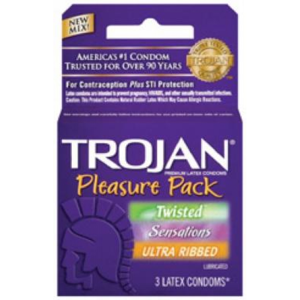 Trojan Pleasure Pack - Assorted Condoms