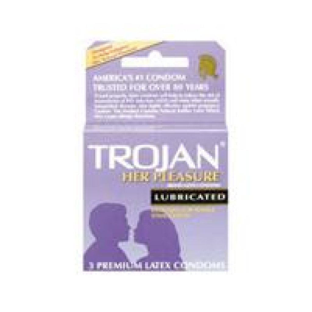 Trojan Her Pleasure Condoms - 3 Pack