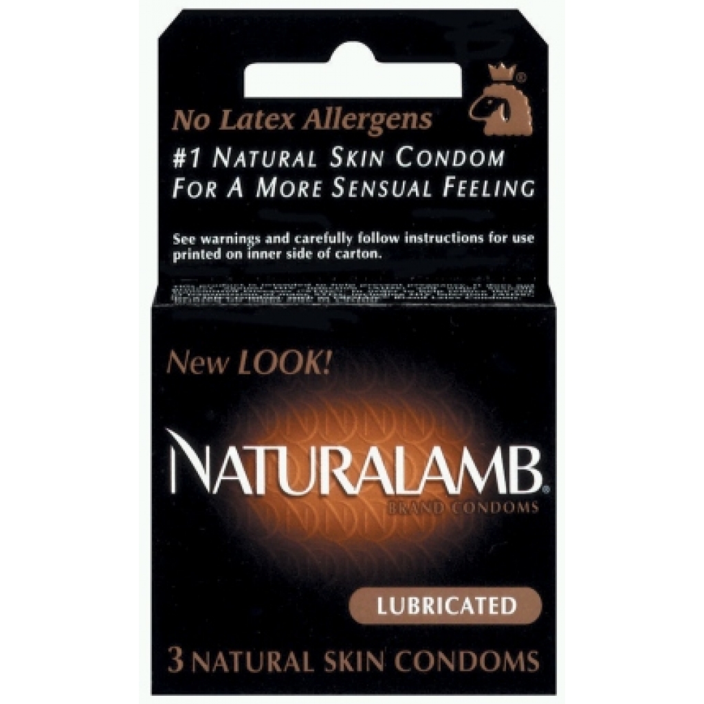 Trojan Natural Lamb Condoms - 3 Pack, Clear