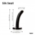 Silk Small Black Dildo from Tantus Silicone