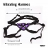 Velvet Vibrating Harness - Purple