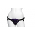 Velvet Vibrating Harness - Purple