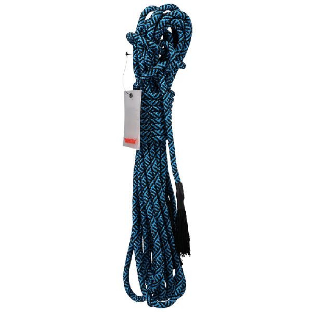 High-Quality 30 Feet Azure Blue Shibari Rope for Bondage