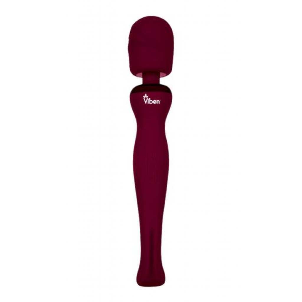 Viben Sultry Intense Handheld Wand Massager - Ruby Red