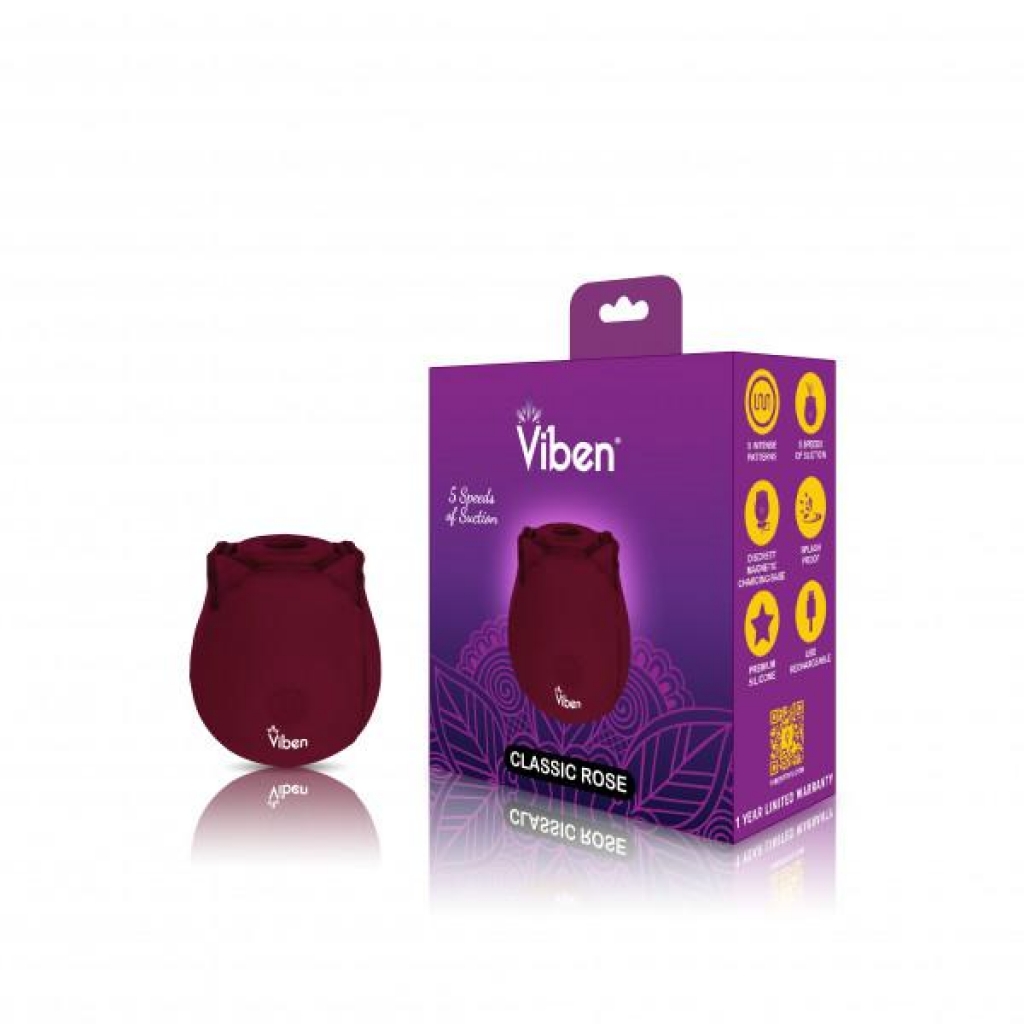 Viben Zen Classic Rose Ruby - Handheld Clitoral and Nipple Stimulator