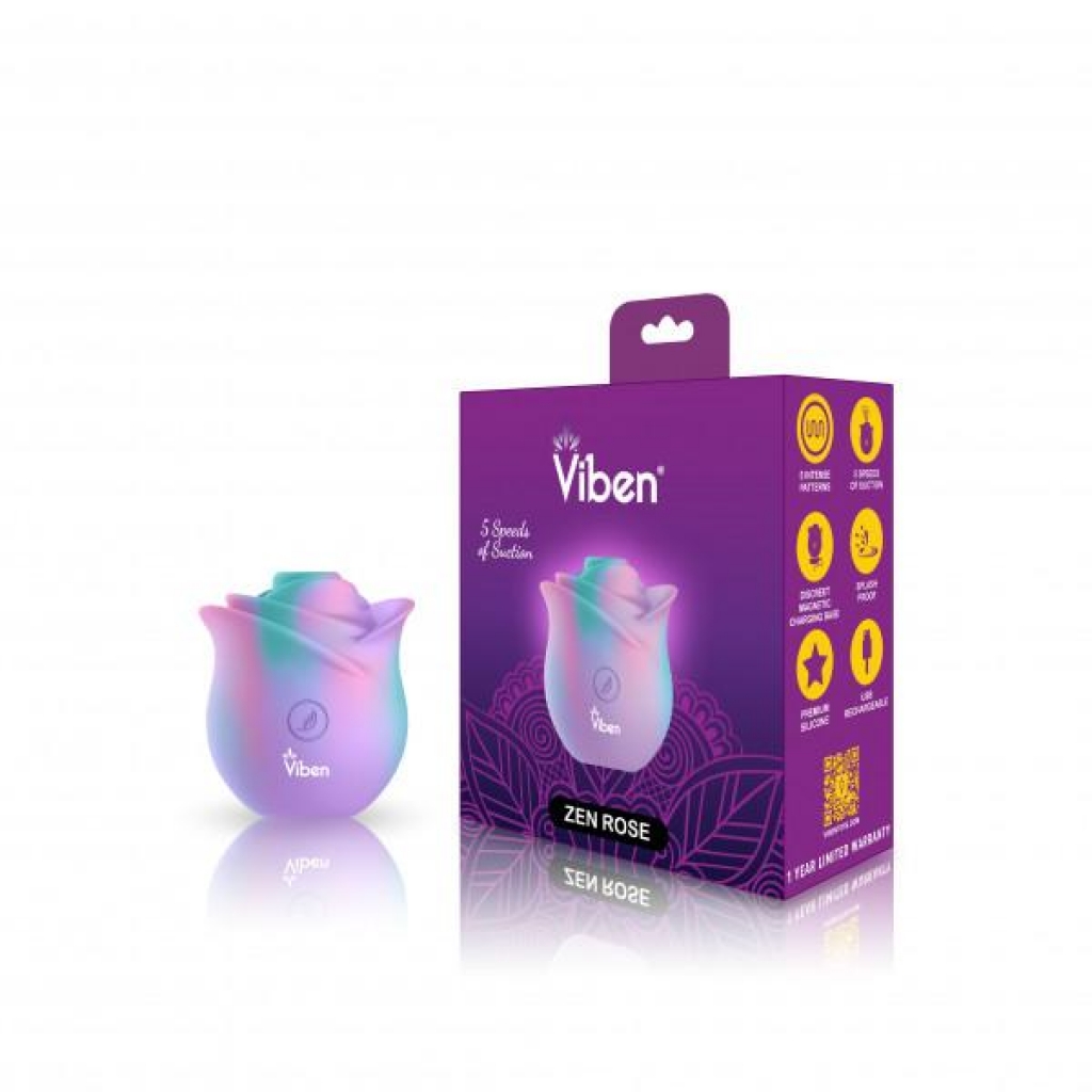 Viben Zen Rose - Handheld Clitoral and Nipple Stimulator