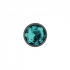 Cheeky Charms Teal Small Gunmetal Butt Plug with Gem