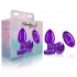 Cheeky Charms Vibrating Metal Plug - Medium with Remote, Purple