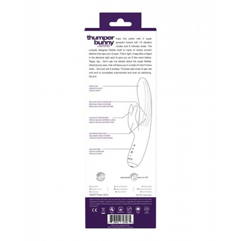 Vedo Thumper Bunny - Deep Purple Vibrator