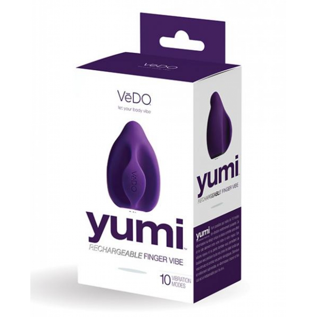 Vedo Yumi Rechargeable Finger Vibrator - Deep Purple