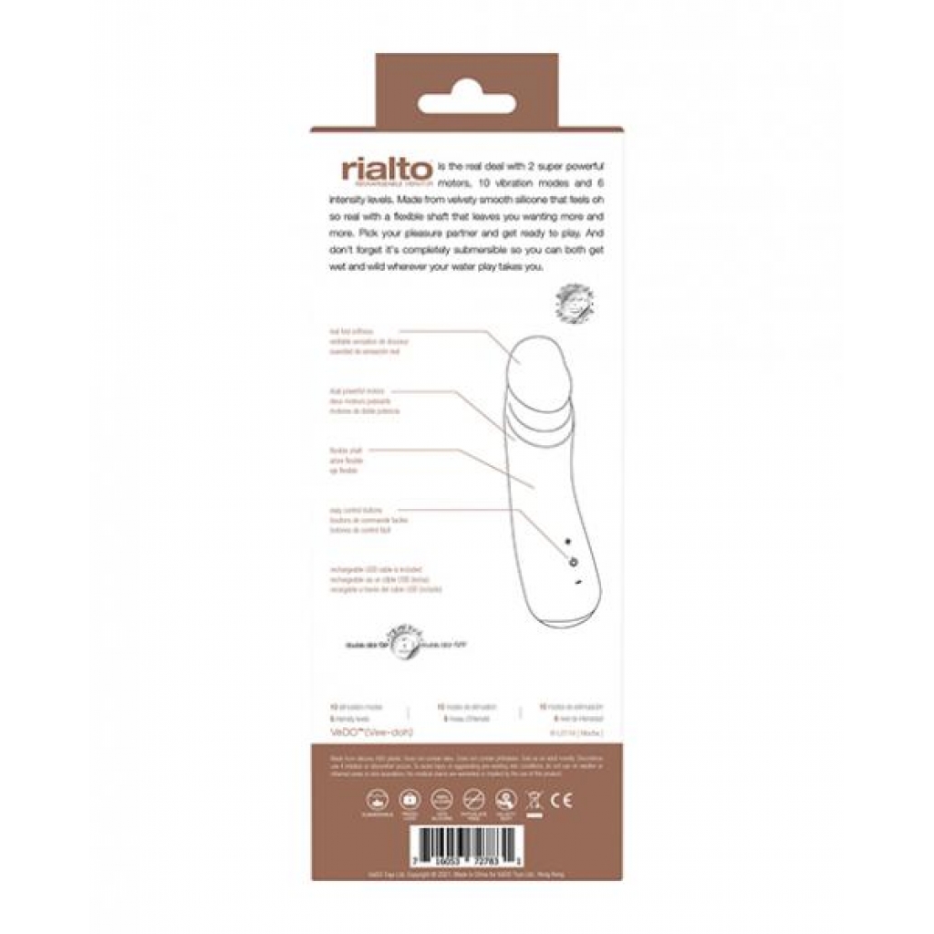 Vedo Rialto Rechargeable Vibe - Mocha