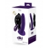 Vedo Diki Vibrating Dildo with Harness: Deep Purple