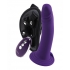 Vedo Diki Vibrating Dildo with Harness: Deep Purple