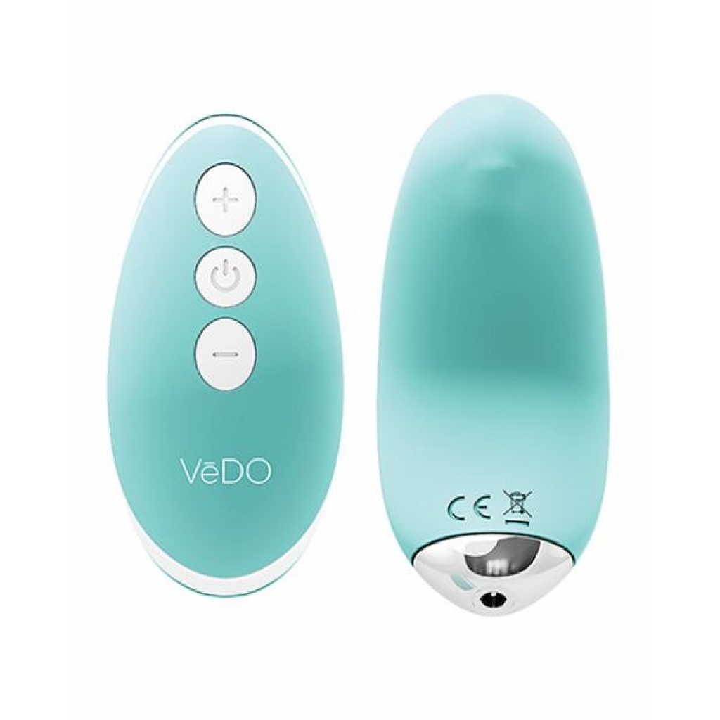 Vedo Niki Rechargeable Panty Vibe - Tease Me Turquoise Blue