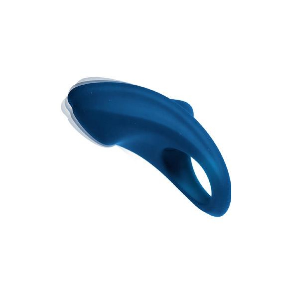 Vedo Overdrive Plus Rechargeable Cock Ring - Midnight Madness Blue