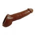 Ride On Chocolate Brown Hollow Silicone Prosthetic Penis Enhancer