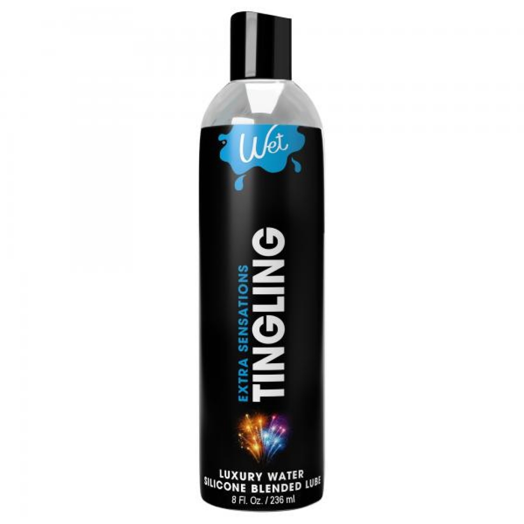 Wet Tingling Water/Silicone Lubricant - 8 Oz