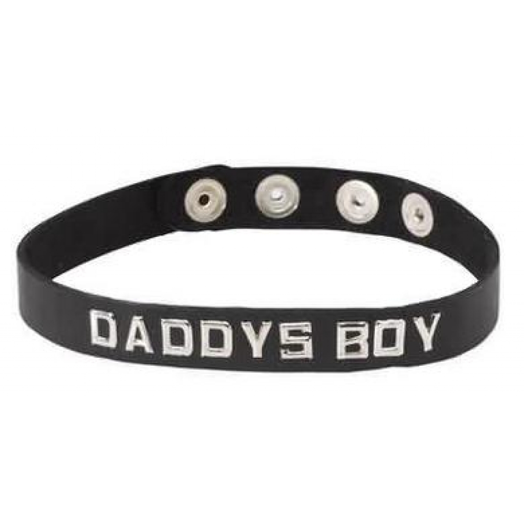 DADDYS BOY Leather Collar - Stylish and Playful