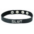 Slim 'Slut' Wordband Collar - 0.75 Inches