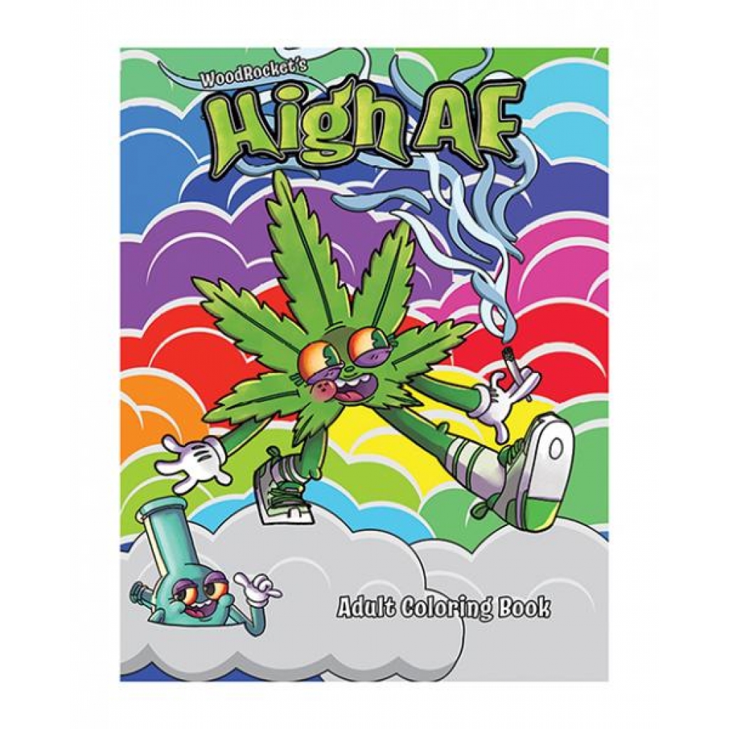 High AF Adult Coloring Book - A Fun and Psychedelic Escape