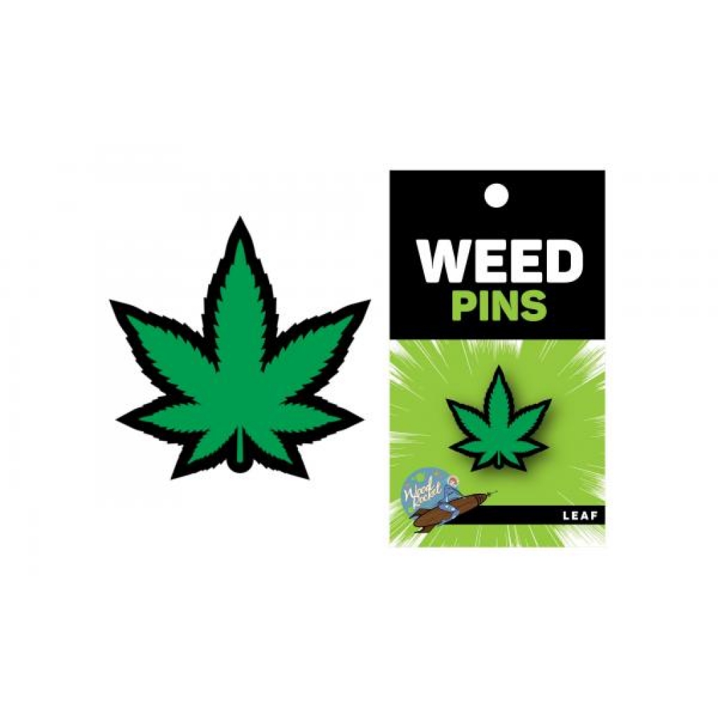 Colorful Marijuana Leaf Lapel Pin - Fun Accessory